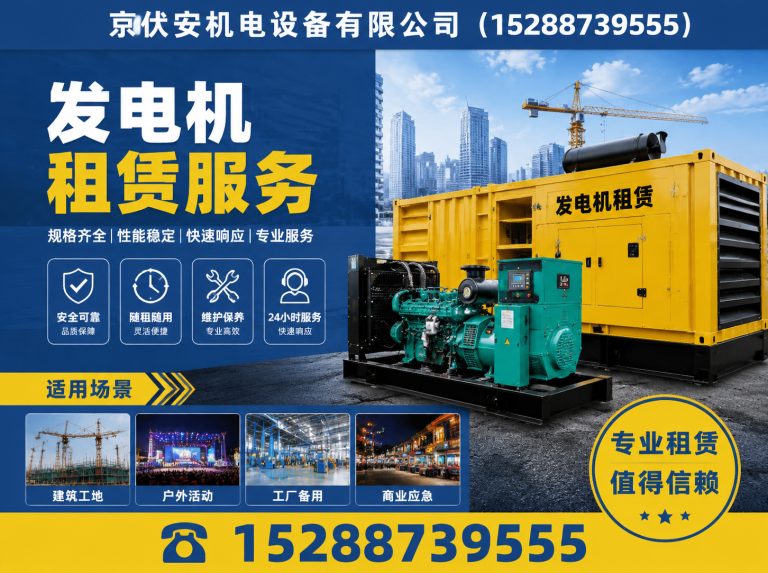 汉中柴油发电机组出租展示图